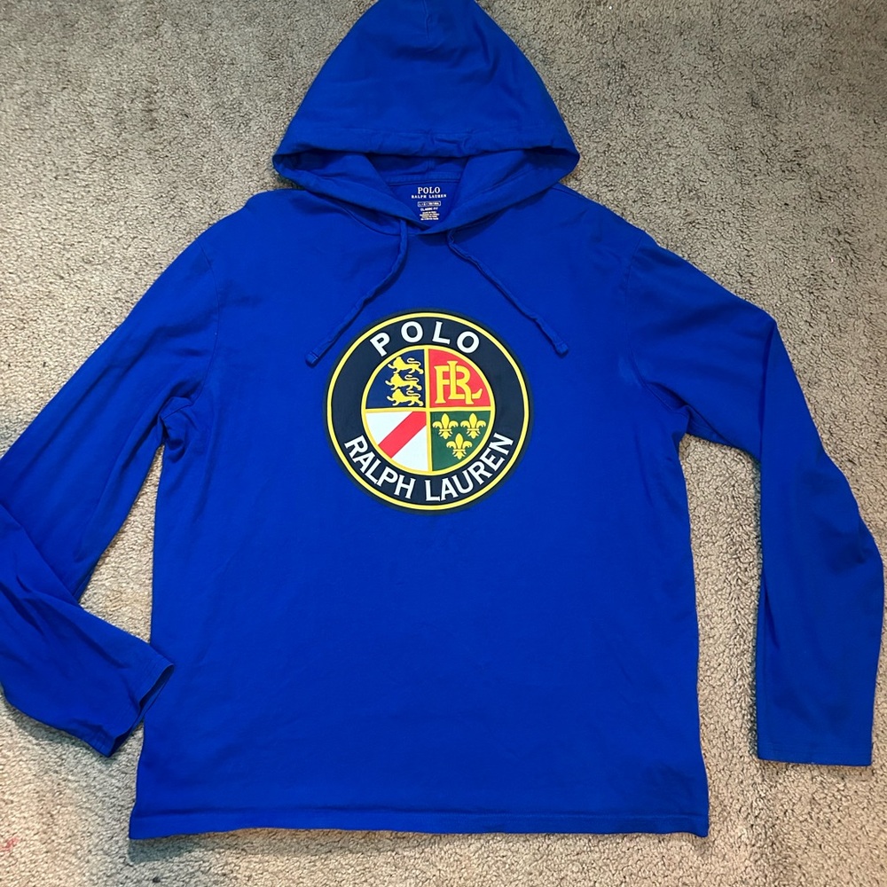 Polo by Ralph Lauren Royal Blue Hooded Sweater